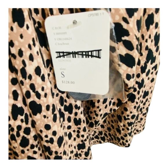FP Free People 'Daria' Leopard Maxi Shirtdress Duster SM NWT - Picture 4 of 6